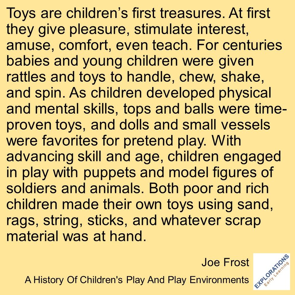 A History Of Children’s Play And Play Environments  | Quote 03512