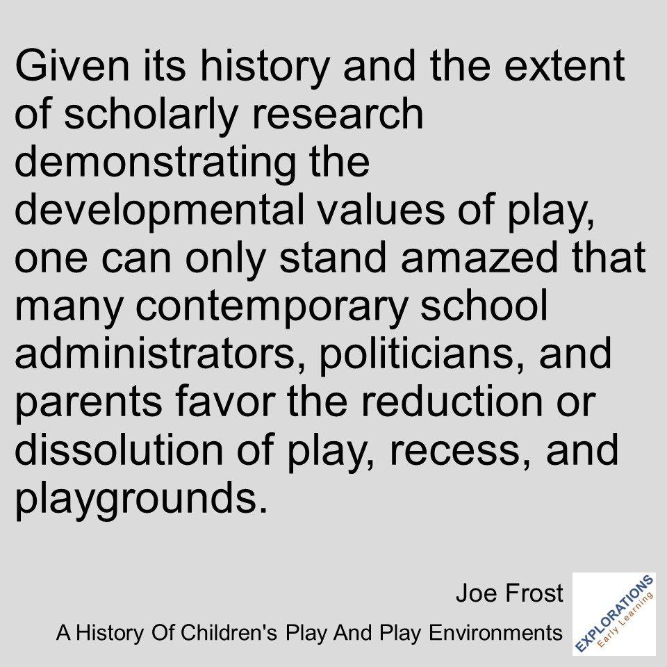 A History Of Children’s Play And Play Environments  | Quote 03516