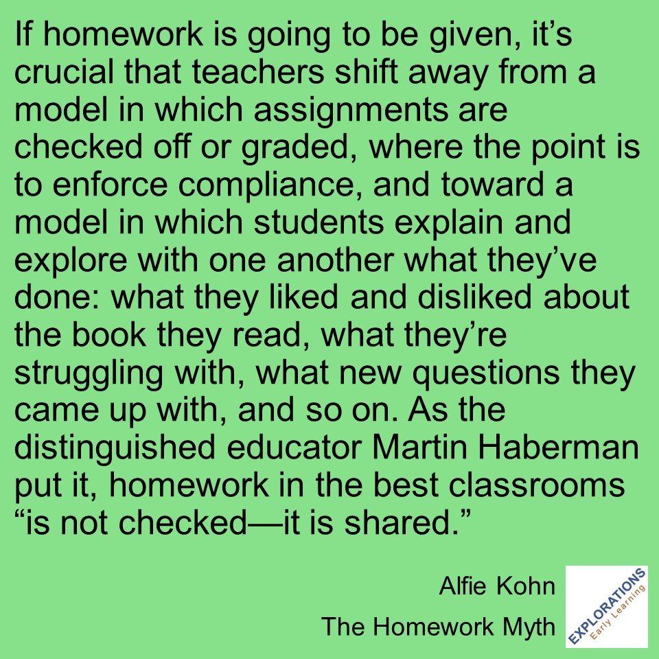 The Homework Myth | Quote 02083