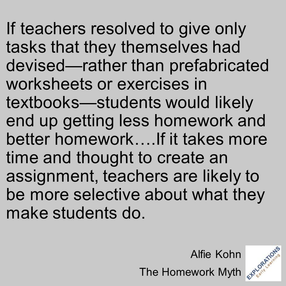 The Homework Myth | Quote 02197