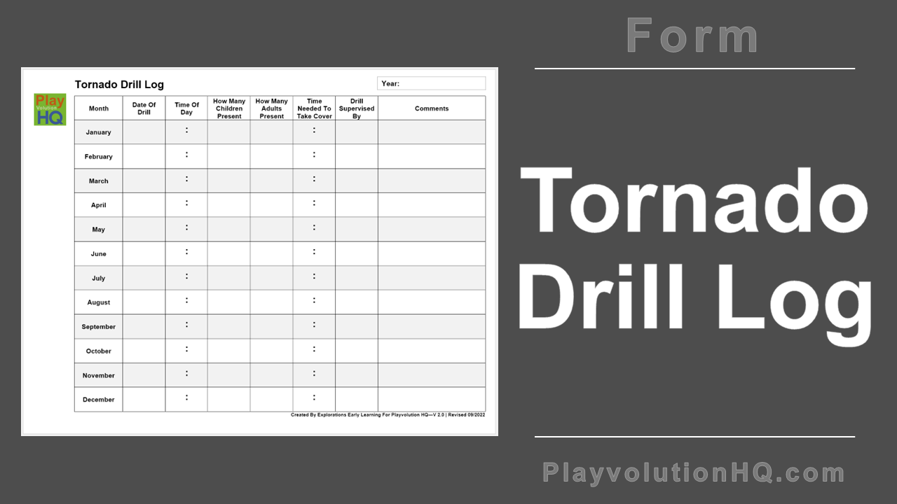 Free Forms | Tornado Drill Log