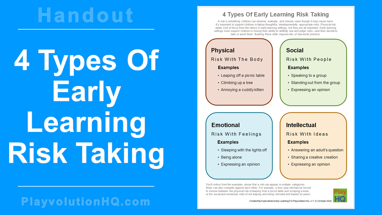 4 Types Of Early Learning Risk Taking