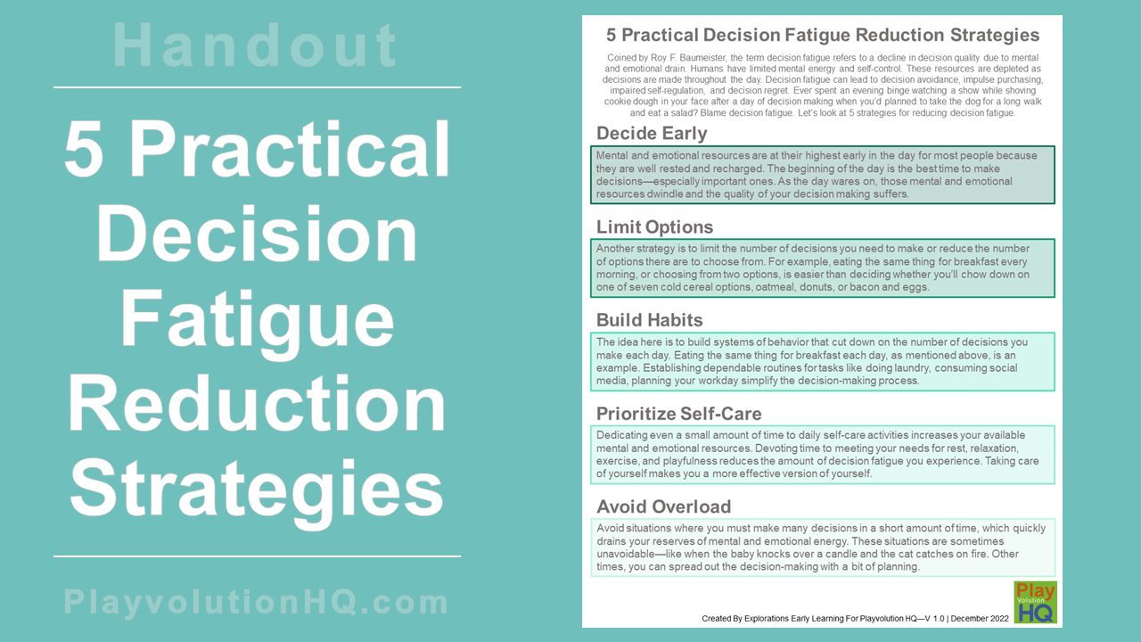 5 Practical Decision Fatigue Reduction Strategies