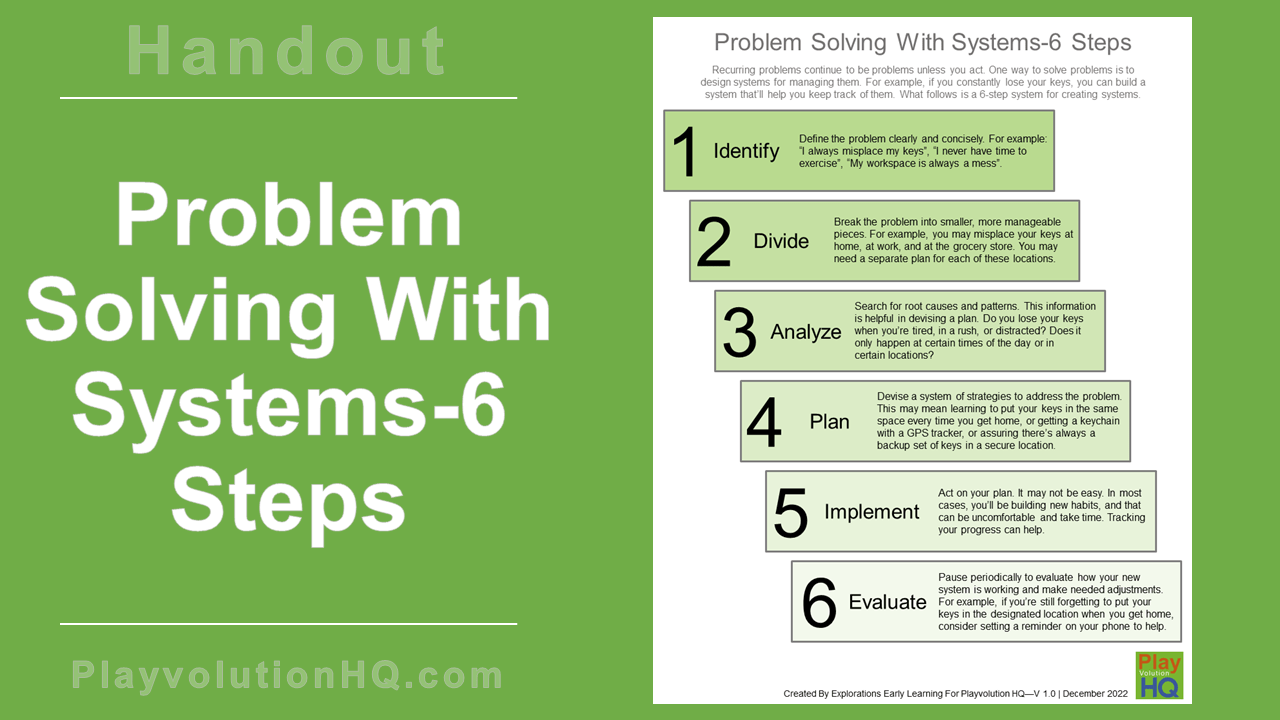 Problem Solving With Systems-6 Steps