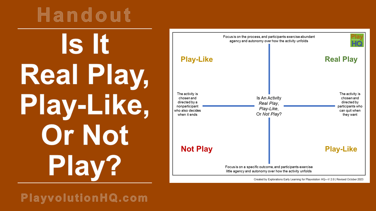 Is It Real Play, Play-Like, Or Not Play?