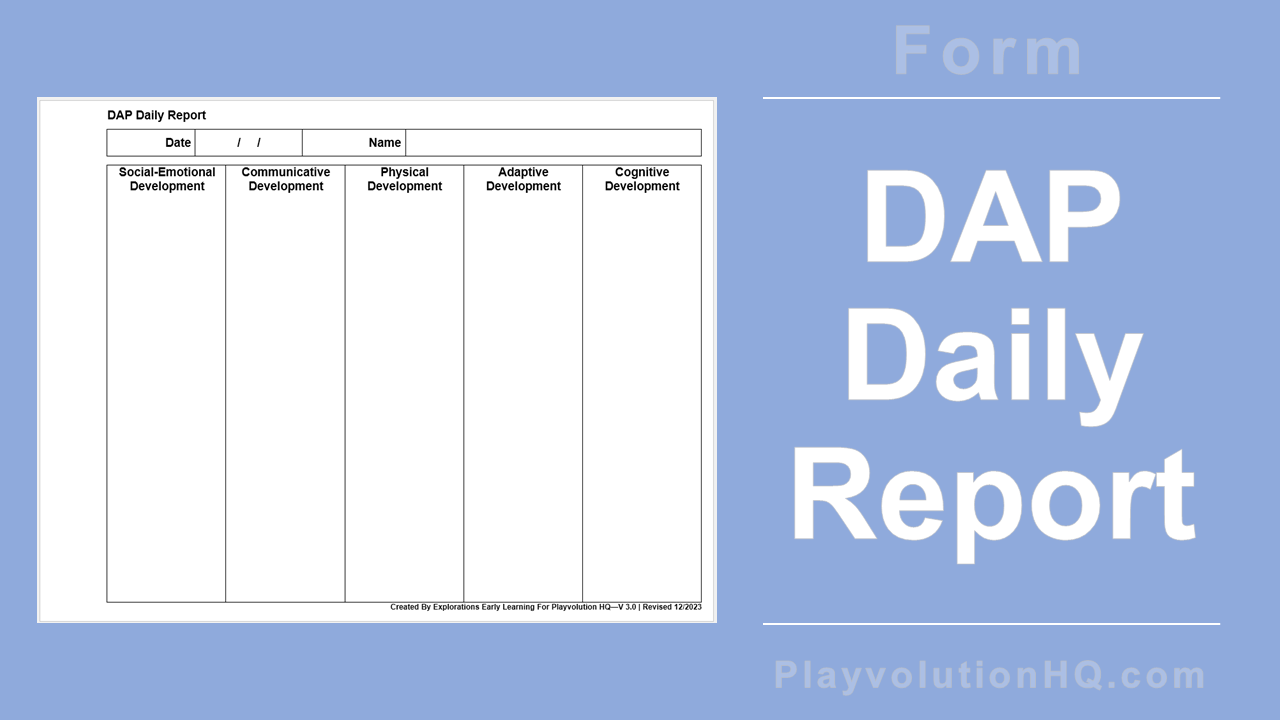 Free Forms | DAP Daily Report