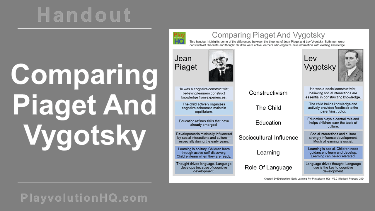 Comparing Piaget And Vygotsky