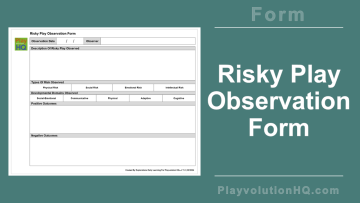 Risky Play Observation Form