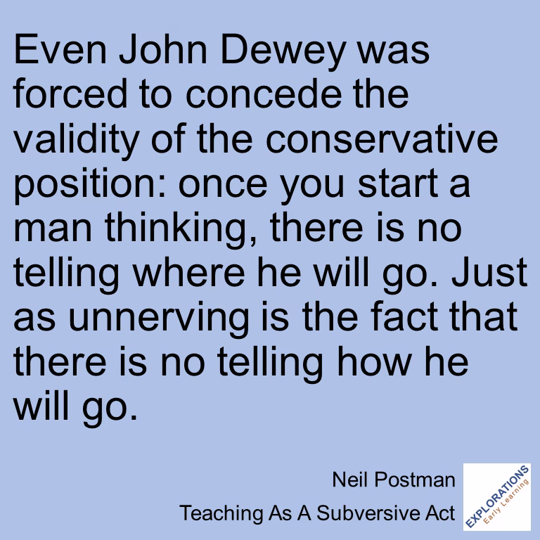 Teaching As A Subversive Act | Quote 01597