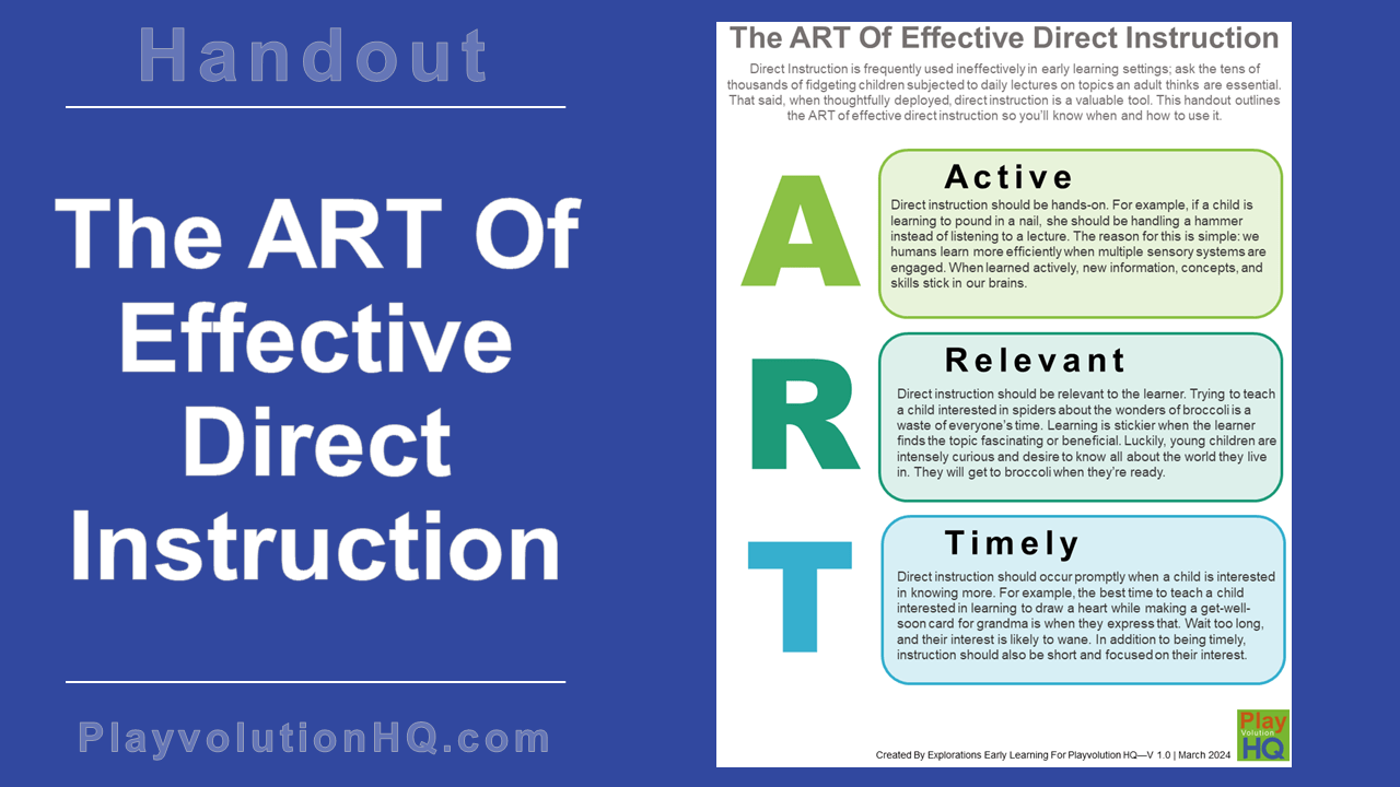 The ART Of Effective Direct Instruction