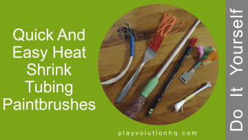 Heat Shrink Tubing Paintbrushes