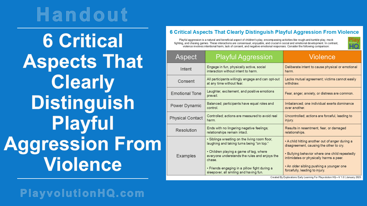 6 Critical Aspects That Clearly Distinguish Playful Aggression From Violence