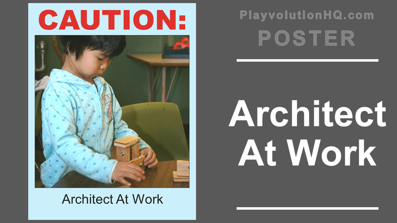 Architect At Work Poster