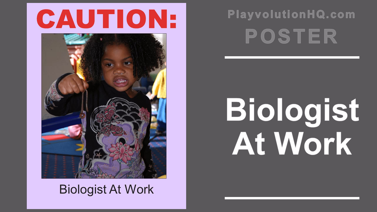 Biologist At Work Poster