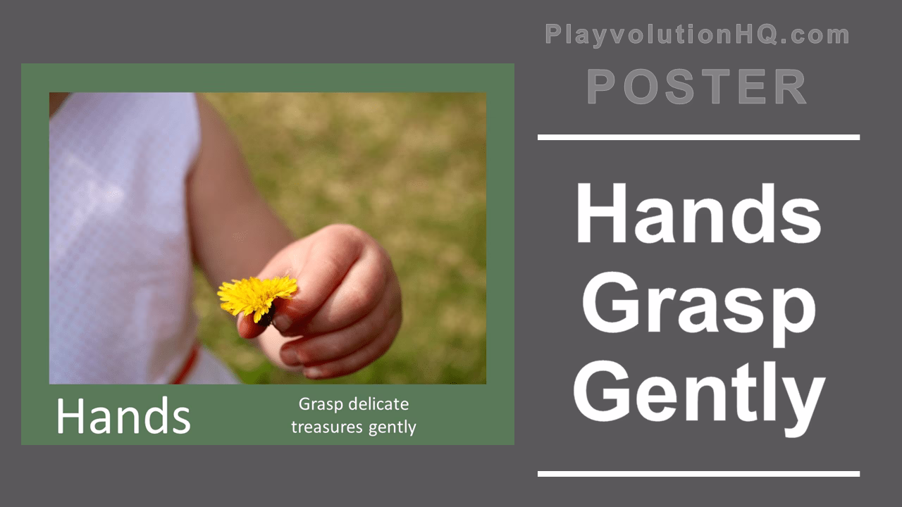 Hands Grasp Gently Poster