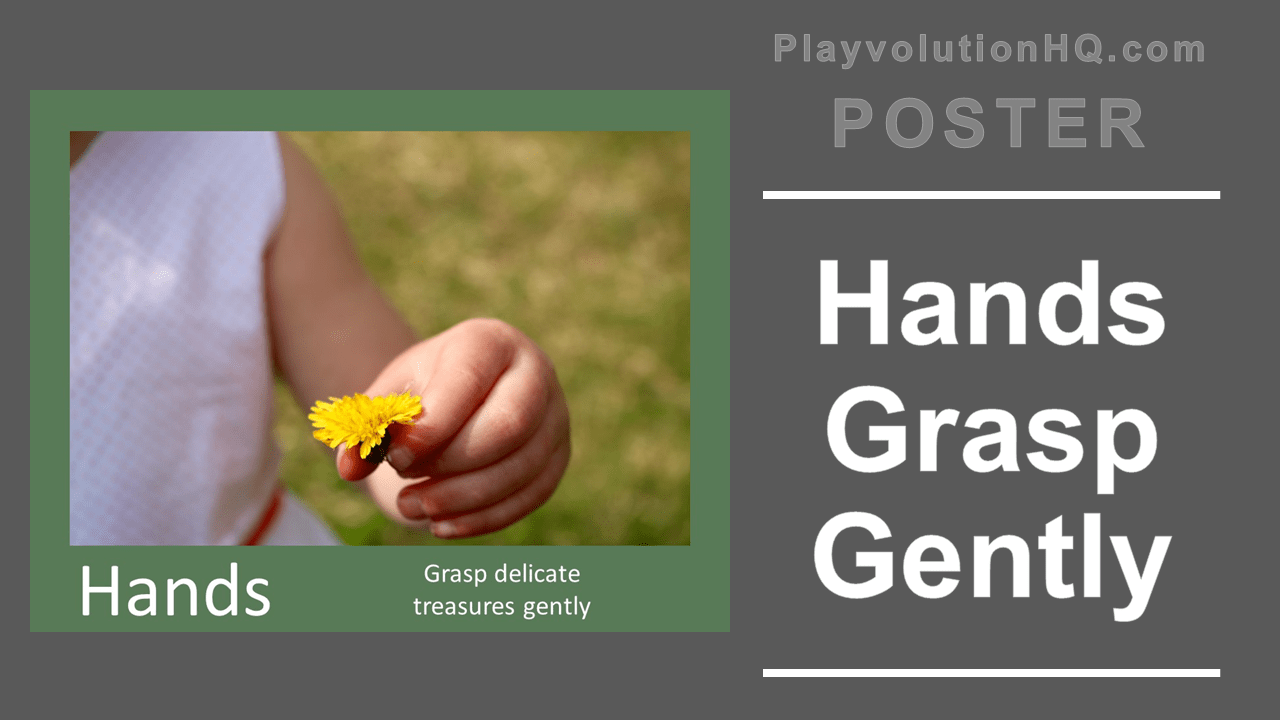Hands Grasp Gently Poster
