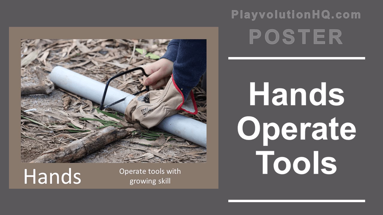 Hands Operate Tools Poster