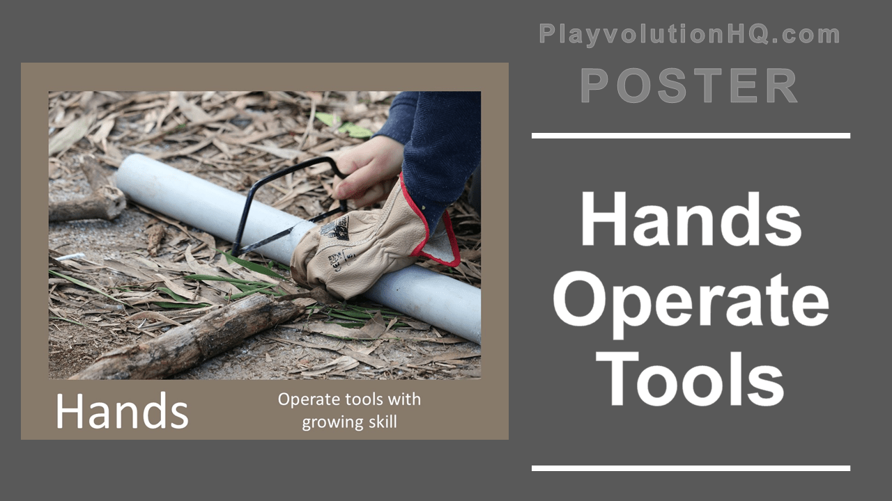 Hands Operate Tools Poster