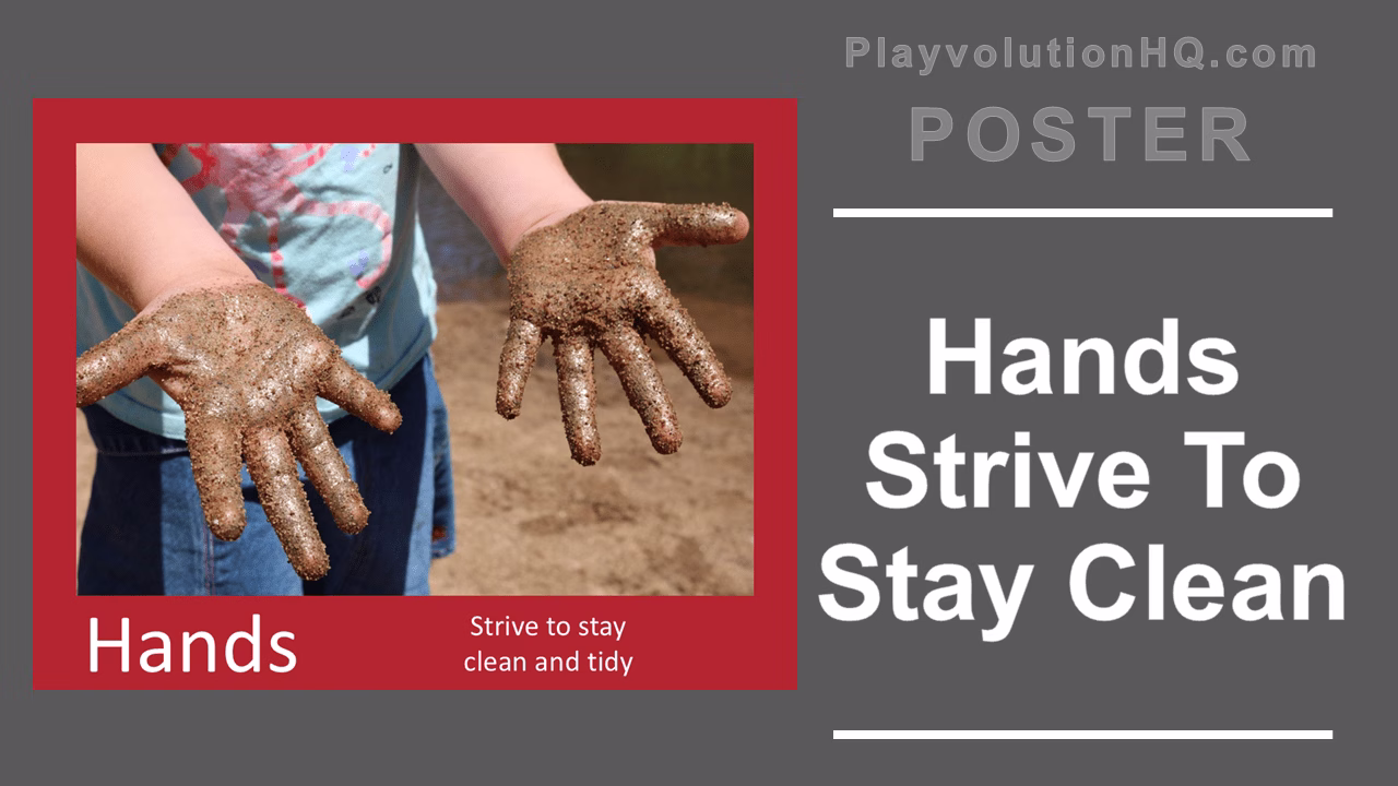 Hands Strive To Stay Clean Poster
