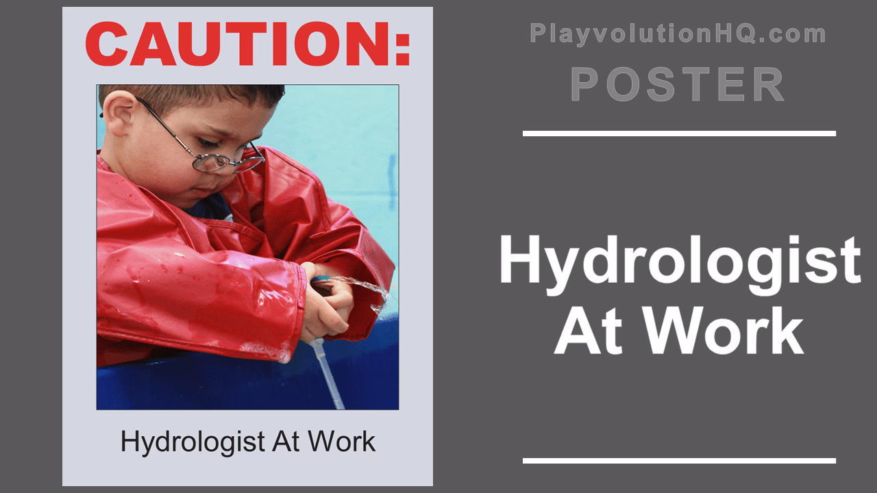 Hydrologist At Work Poster