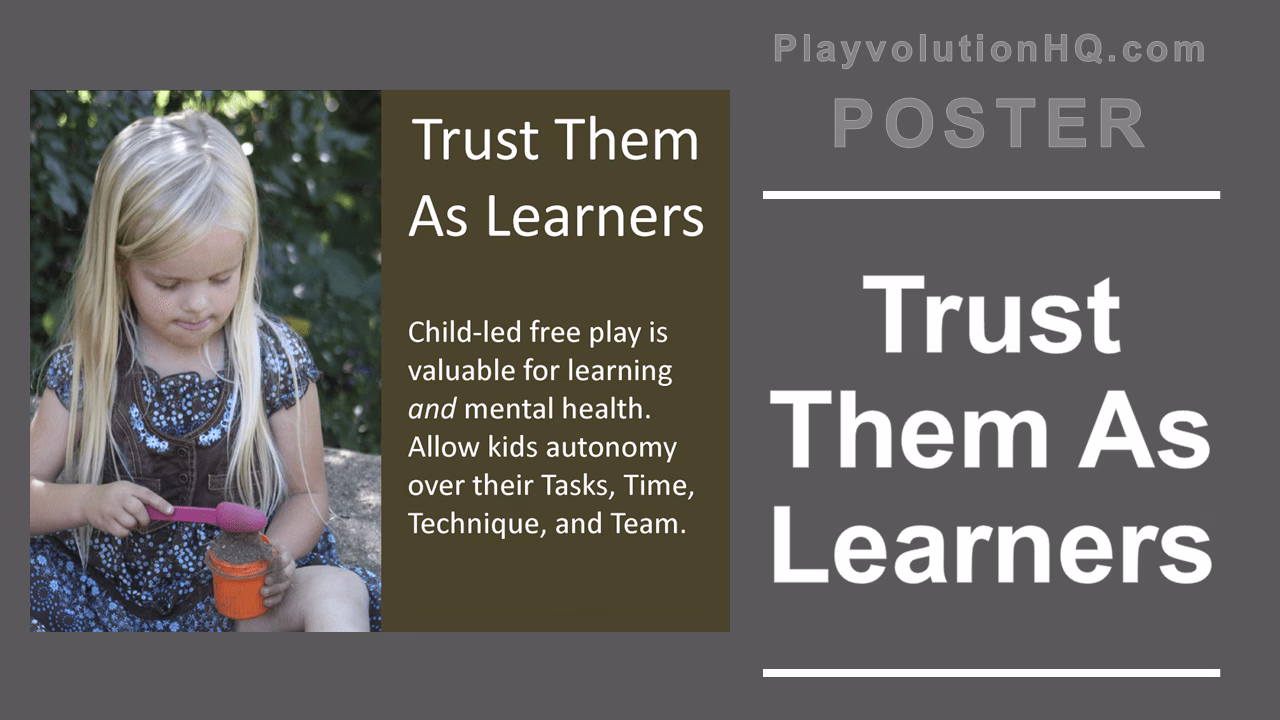 Trust Them As Learners Poster