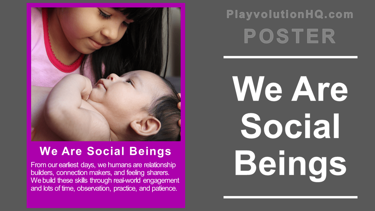 We Are Social Beings Poster