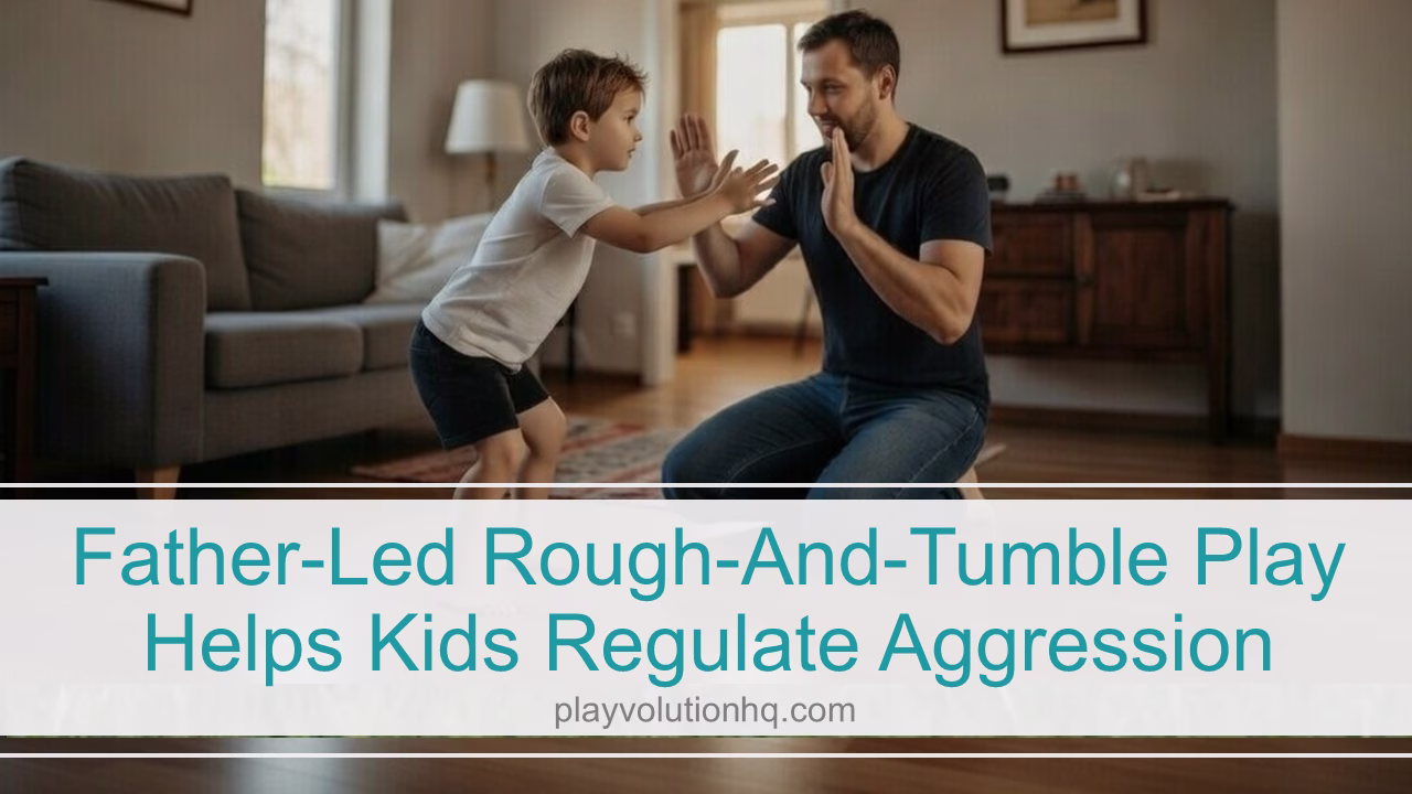 Father-Led Rough-and-Tumble Play Helps Kids Regulate Aggression