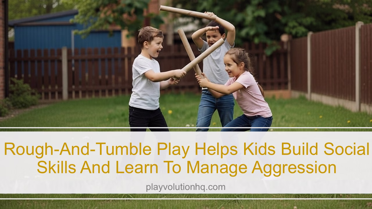 Rough-and-tumble play helps kids Build Social Skills and learn to manage aggression